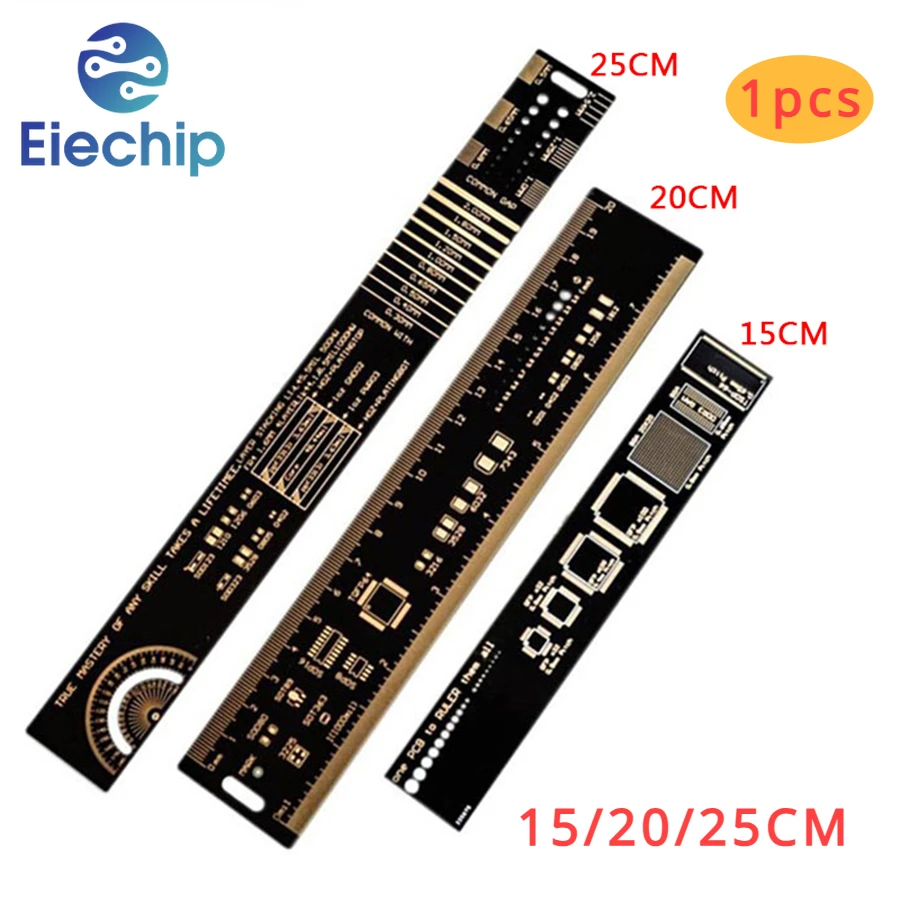 PCB Ruler Multifunctional Measuring Tool 15cm 20cm 25cm Resistor Capacitor Chip SMD Diode Transistor Package Diy Electronic Kit