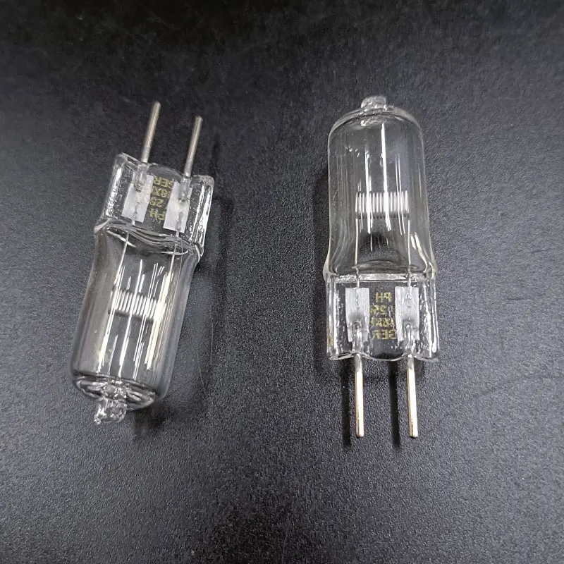 3pcs 24V 100w 150w 200w 250w G6.35 Shadowless Bulb Projector Microscope Lamp Halogen Tungsten Lamp Beads Warm White Yellow Light