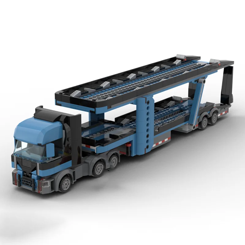 772 pçs moc city campeões supercar carro transportadora alt modelo de construção presente natal blocos de brinquedo montar ideia crianças aniversário