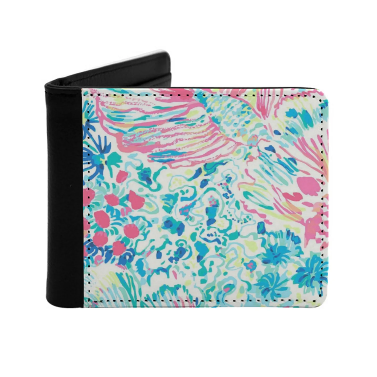 تحت الماء الرجال النساء محفظة من جلد البولي يوريثان حامل بطاقة الائتمان محفظة قصيرة محفظة المعاصرة باهظة الثمن الحديثة المؤثر النسيج #1