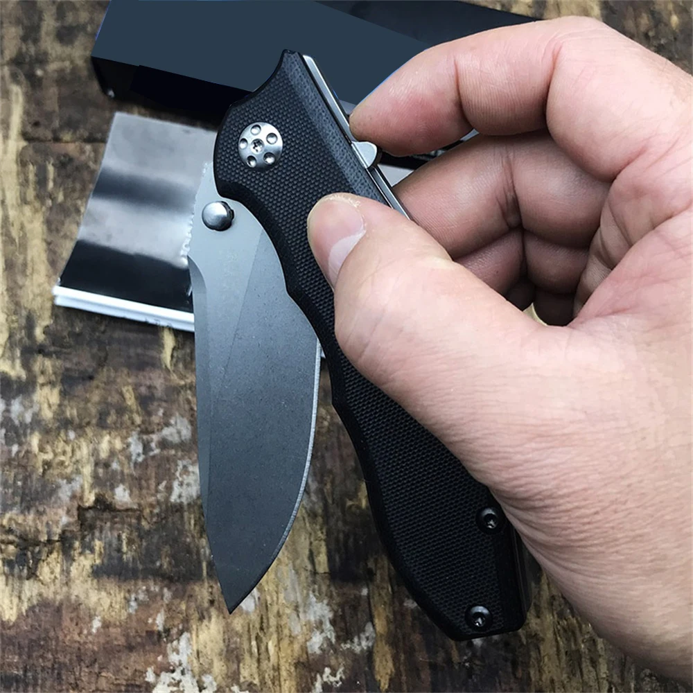 NEW 0562 Bearing Flipper Folding Knife 5cr15mov Blade G10 Handle Outdoor Camping Hunting Knives Pocket Tactical Rescue EDC Tools