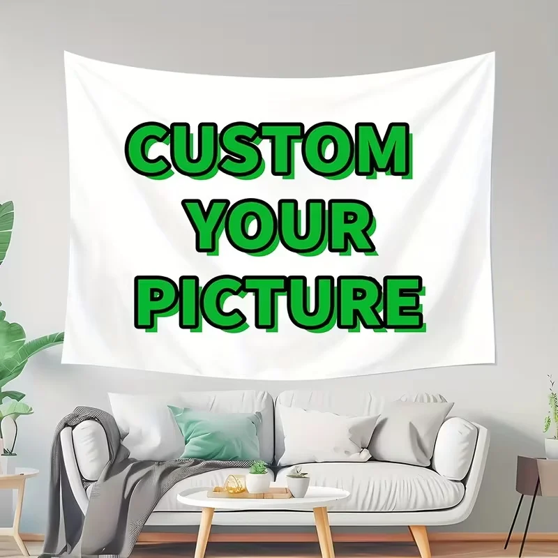 Any Size Custom Banner Flag Logo Decoration Birthday Graduation Ceremony Festival Event Shop Promotional Home Wall Decoration