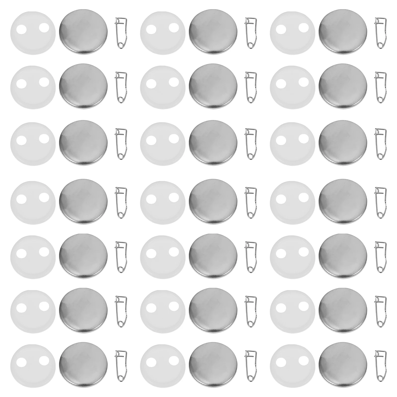 

100 set Blank Badge Button Pin 32Mm Diy Craft Kit High Transparency For Shirt Decoration Unfinished Badge Parts Handmade