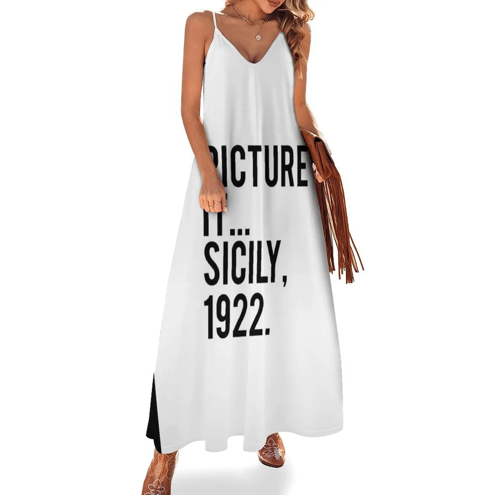 

picture it Sicily 1922 Sleeveless Dress summer dress korean women party dresses woman Dress