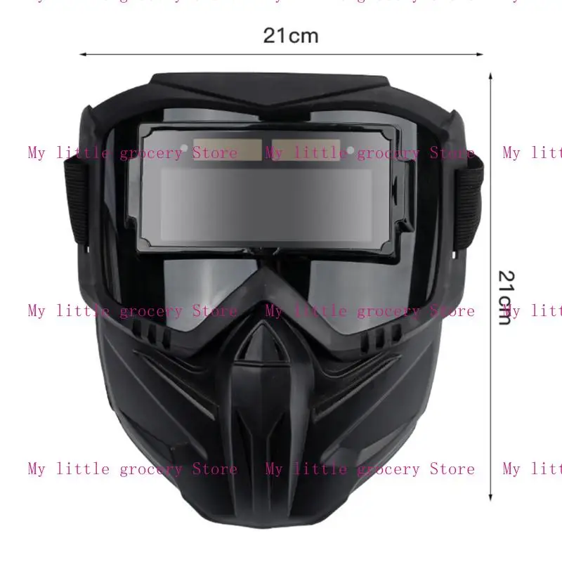 D5BD HEAT HEAT WELDING Mask Auto Auto Menyesuaikan Lensa Lensa Cakupan Penuh Pelindung Helm Lepas Lapisan Fleksibel