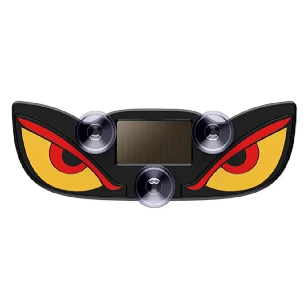 Solar Powered Demon Eye Light Dynamic Flashing Rear Window Light Animated Suction Solar Warning Light Rear Window