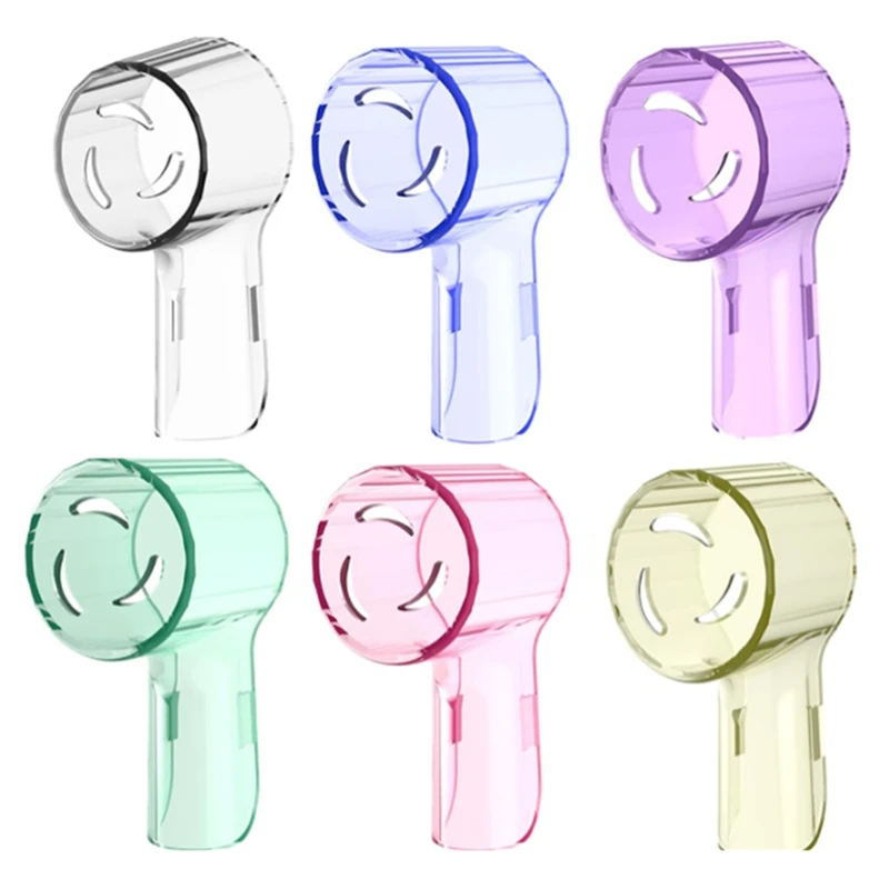 AT17 6er-Pack Zahnbürstenköpfe, staubdichte Abdeckung, kompatibel mit Oral B, passend für Oral-B IO-Serie, bequemes Reisen, mehrfarbig