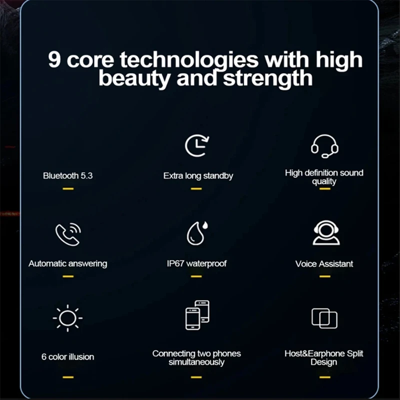 Y70 motocicleta Bluetooth casco auriculares V5.3 RGB luces coloridas auricular IPX6 soporte impermeable conectar 2 teléfonos