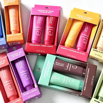 E.l.f Squeeze Me More Lip Balm Duo Lip Gloss Two Tone Set with 3 Combinations…