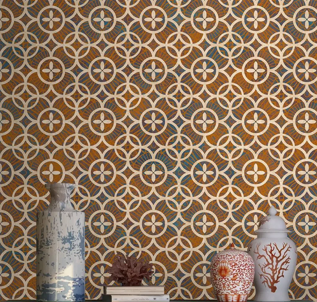 beibehang custom photo mural papel de parede 3D wallpapers Retro circle wallpaper for wall covering background photo wall paper
