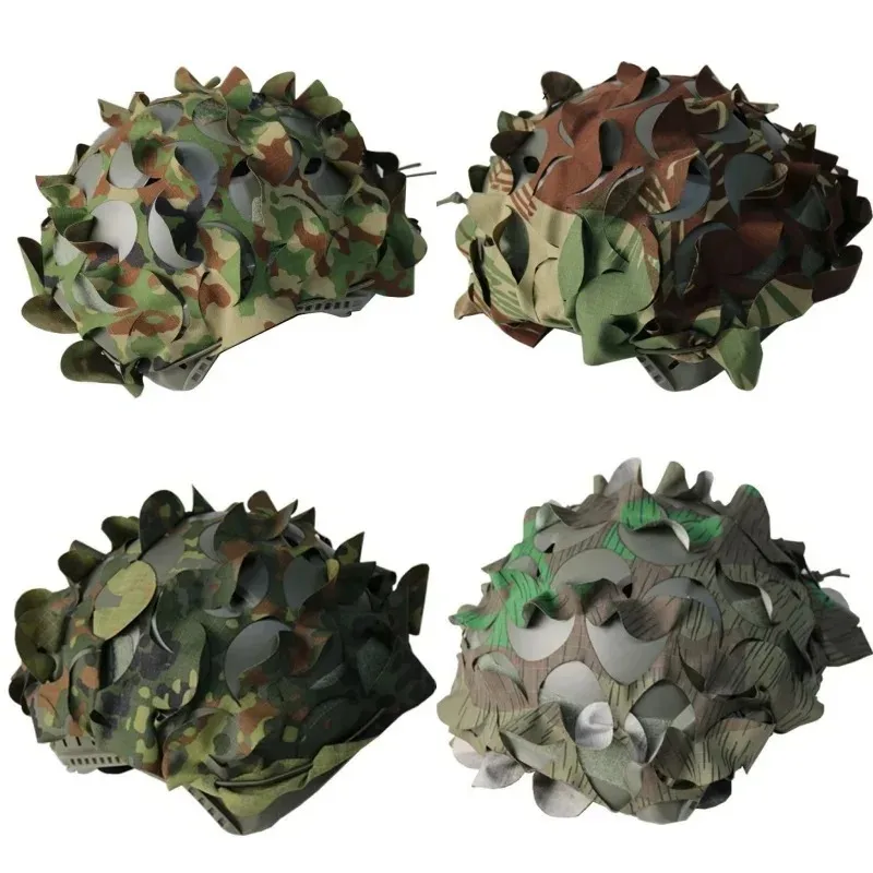 1 قطعة M90 A-TACS FG AOR2 ثلاثية الأبعاد غطاء خوذة سريع Flecktarn Splittertarn ميامي النمر شريط Jieitai النقاط غطاء قماش مموه