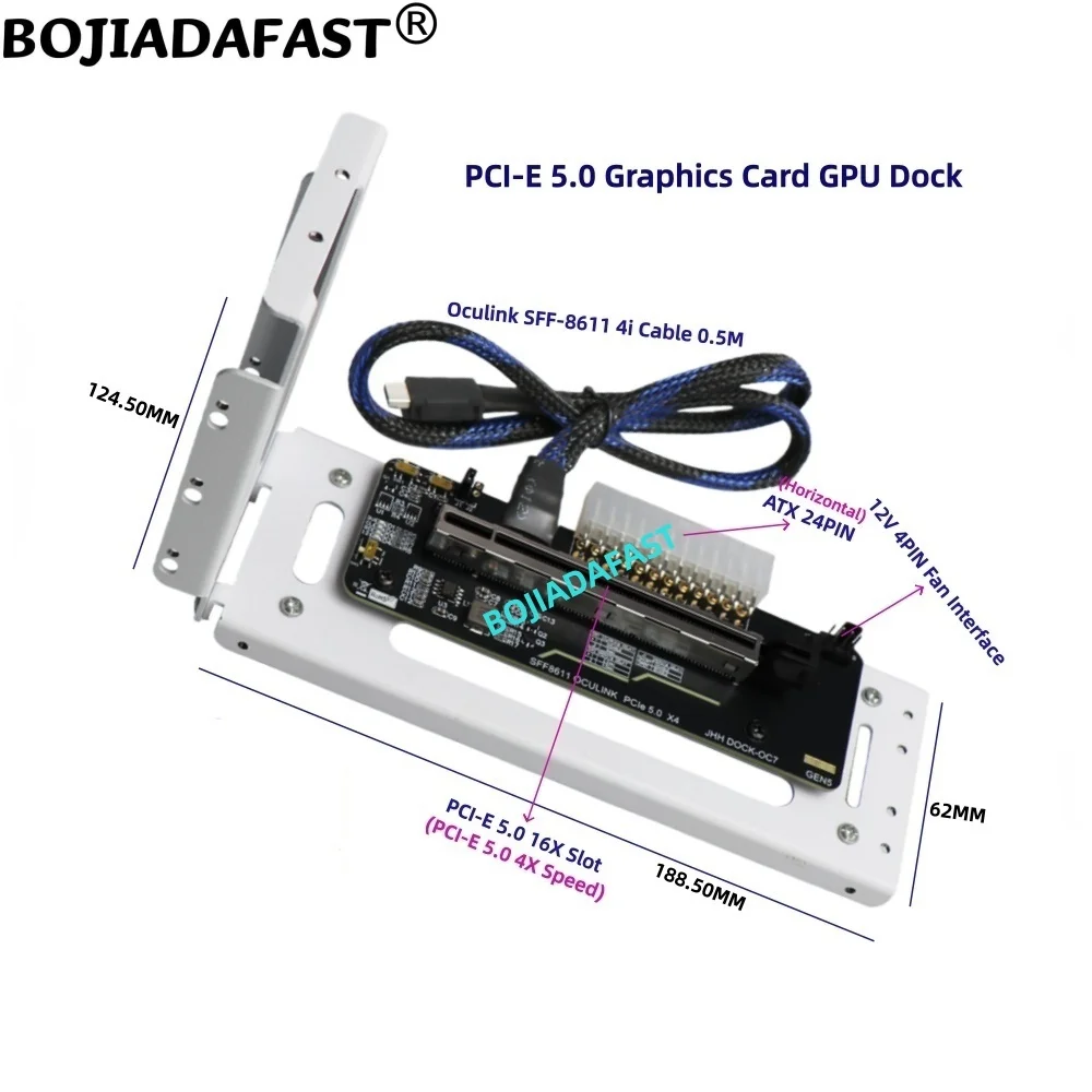 PCI-E 5.0 16X GEN5 Adapterkaar - Pcie 5.0 Gpu Riser Cable recensie en prijs