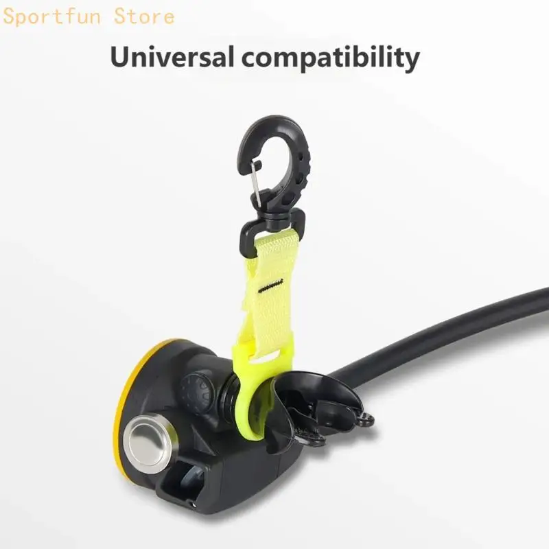 Diving Gear Setups Organizers Clip with Silicone Mouthpieces Holder Rings X7JD