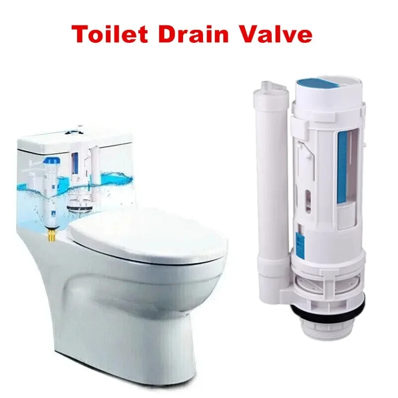 Two-button Toilet Water Outlet Valve Split Toilet Drain Valve Dual Flush Fill Water Tank Drain Flush Cistern Valve Fittings