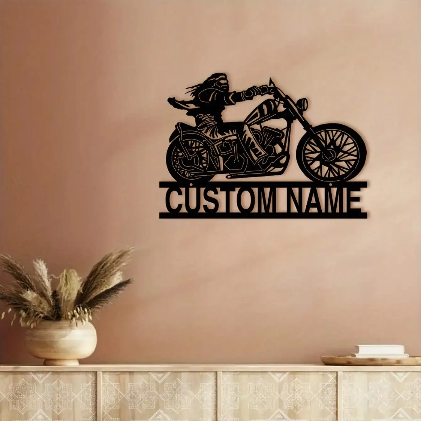 

Personalized Metal Motorcycle Sign Rustic Biker Man Cave Garage Wall Art Custom Retro Iron Plaque Home Decor Gift