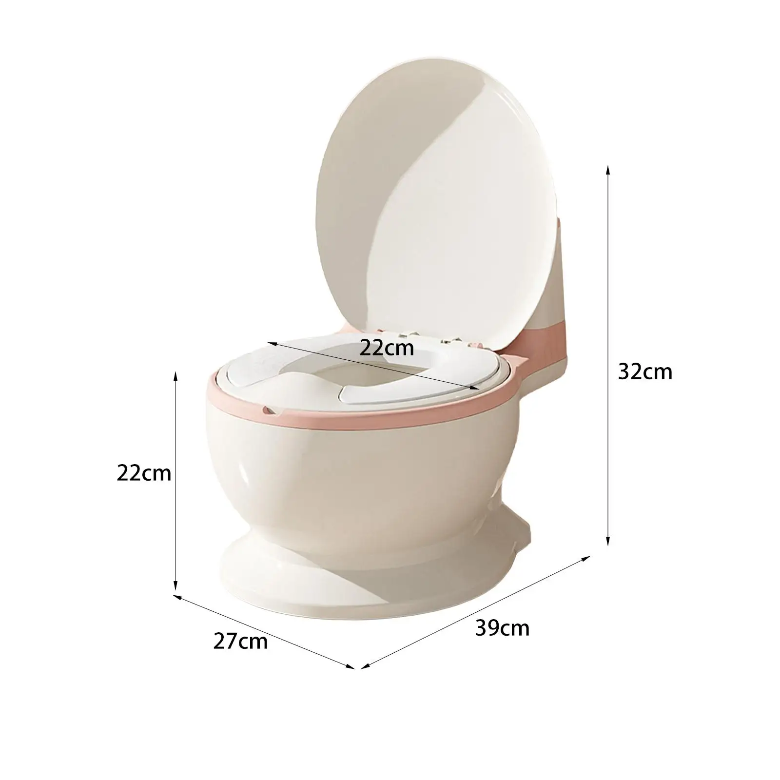 Baby Potty Toilet Potty Includes Cleaning Brush Training Transition Potty Seat Removable Potty Pot for Kids Babies