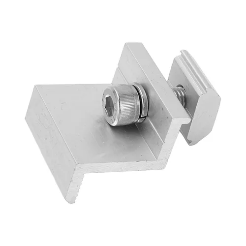 Imagen 2 del producto Soporte Z de montaje Solar, abrazaderas de montaje de Panel Solar de aluminio, abrazaderas laterales de montaje Pv, componentes de soporte fotovoltaico de 30-40mm, 10 Uds.