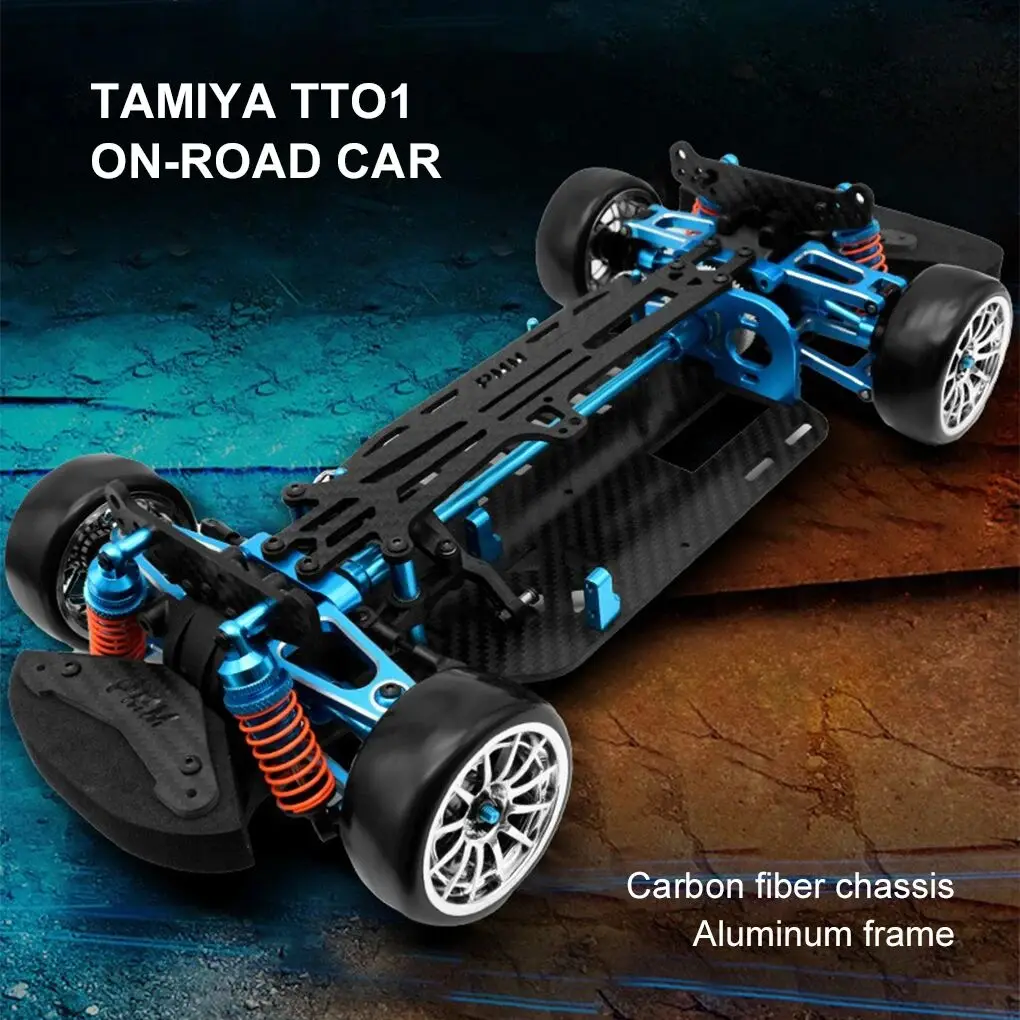 New Tamiya Sakura TT02B TT02 TT01 TT01V2 1:10 4WD RC Car Carbon Fiber Frame Al Alloy DIY Model Drift Racing Upgrade Parts KIT