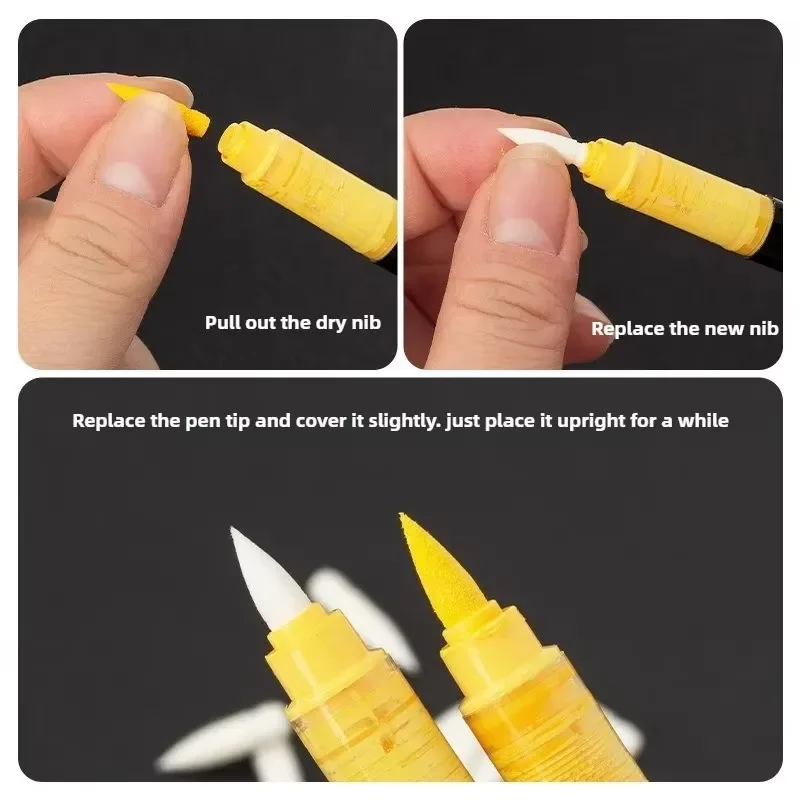 Replacement Cores for Acrylic Paint GuangNa Markers Soft Brush Core Rock Tips DIY for kids Painting School Supplies Stationery view 4