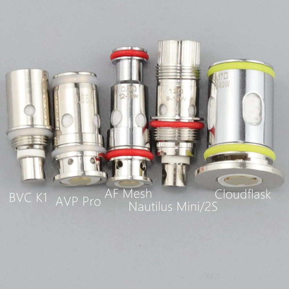 Nautilus Mini BVC/Nautilus 2S/BVC K1/AVP Pro/AF Mesh/Cloudflask Series Coil Core Head for Aspire Flexus/ET/ETS/CE5 Tank/Pod Kit