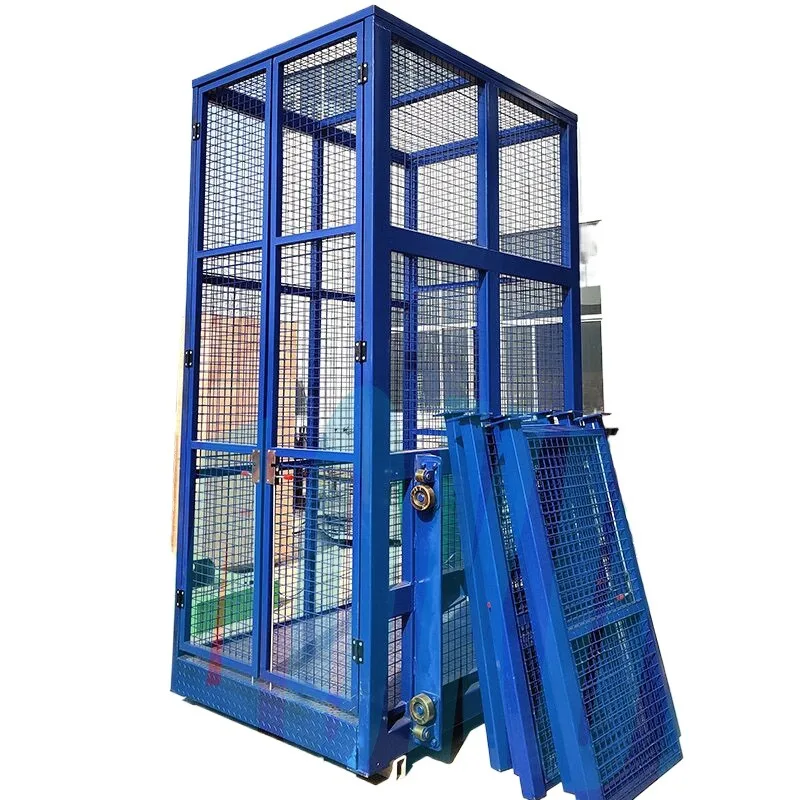 Xinchaoyue Safety Guardrail 15m Cargo Elevator Hydraulic Cargo Lifting Platform Warehouse Freight Elevator