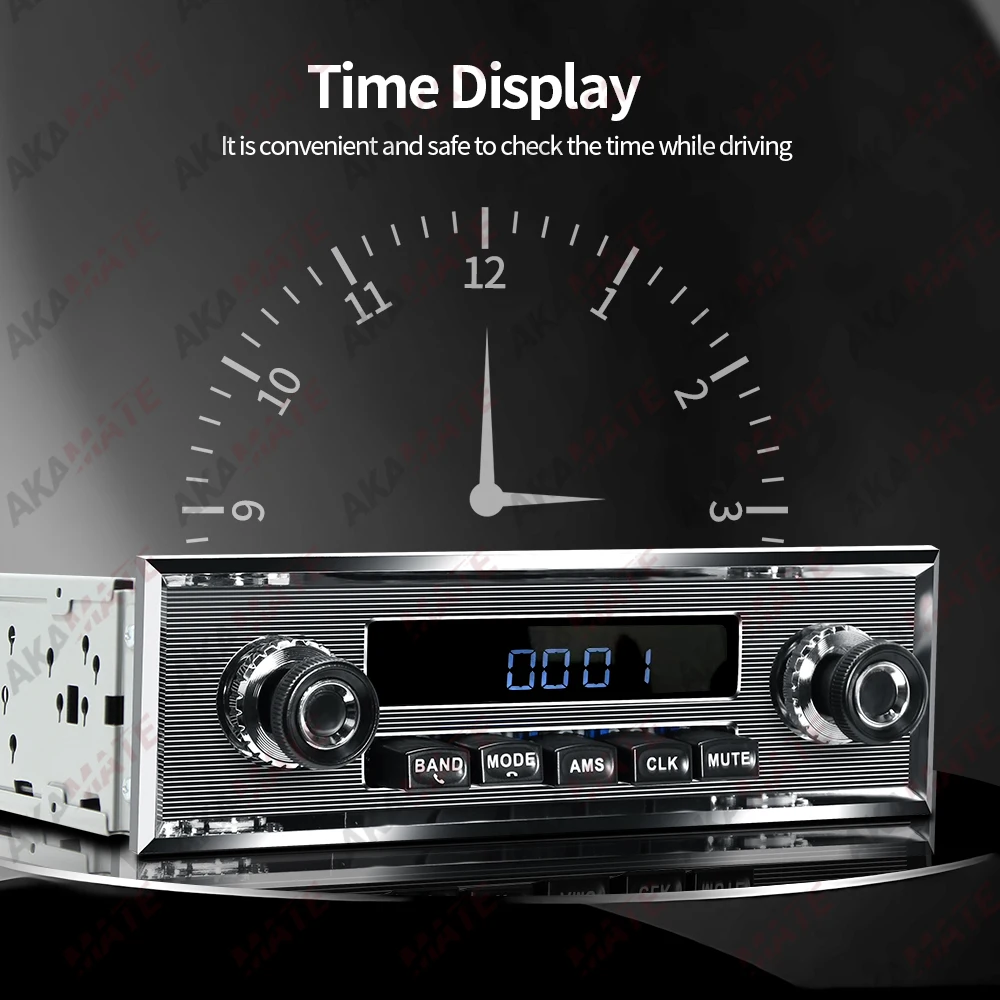 Autoradio für Mercedes Benz 1Din MP3 Multimedia Player Stereo Audio Unterstützung Telefon Aufladen Bluetooth EQ AUX USB FM Radio – Detail 11