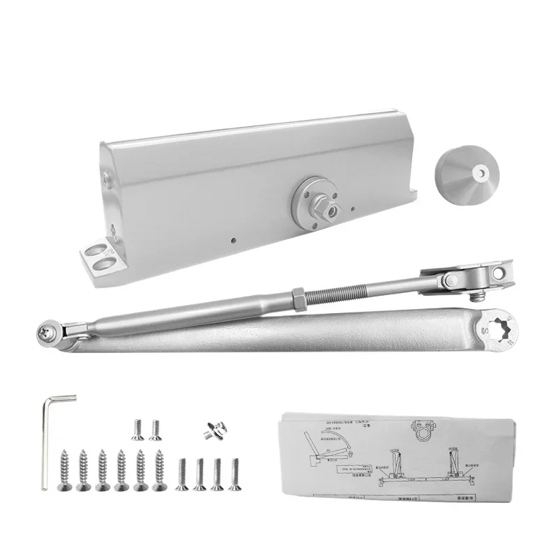 Fechadura de porta resistente, porta de ferro com amortecedor hidráulico de 150KG, fecha automaticamente