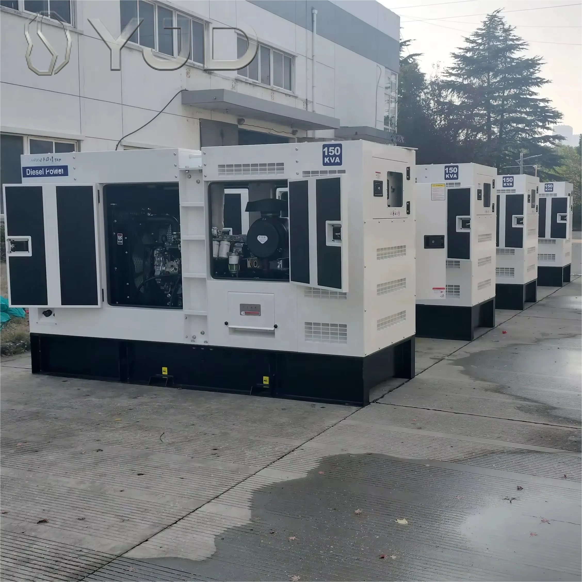 165kva 175kva 185kva Diesel Generator WithPerkins Brand Engine LowNoise Silent Type Open Type Model 132kw-1480kw Output