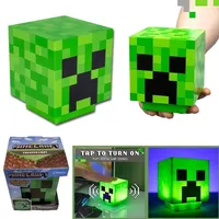 Game Minecraft Creeper Cartoon Night Light Anime Led USB Battery Charging Bedside Lamp Desktop Decoration Ornaments Kids Gift
