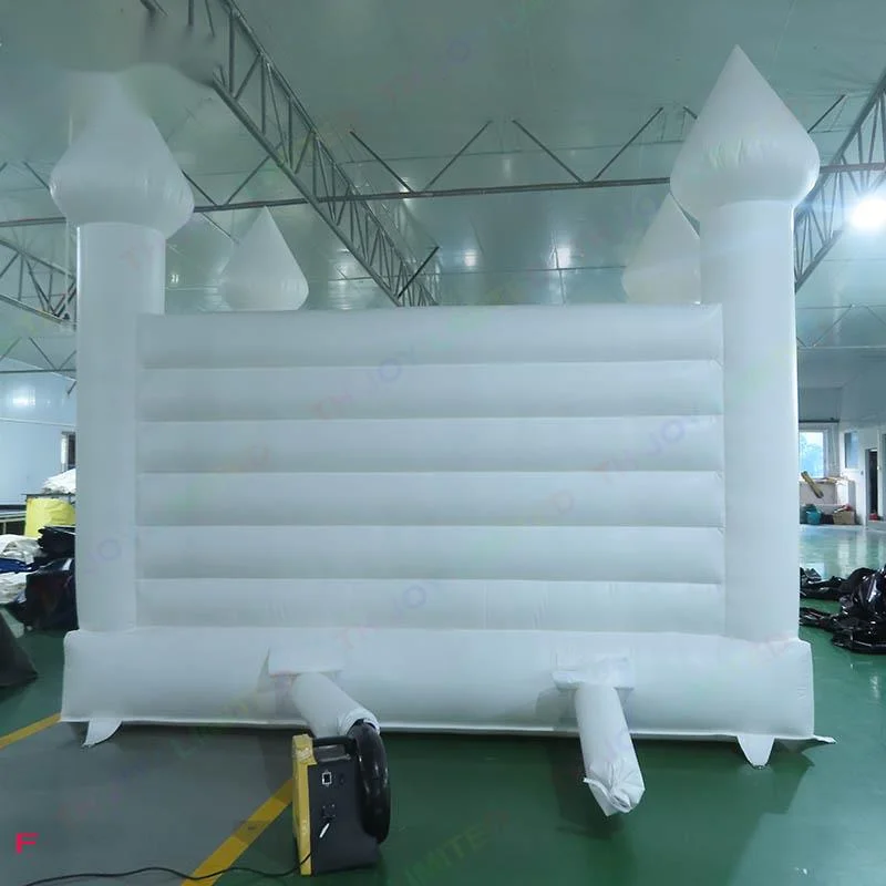 Free Delivery outdoor activities 13x13ft white inflatable bouncer blow up bounce house for wedding ceremony birthday party