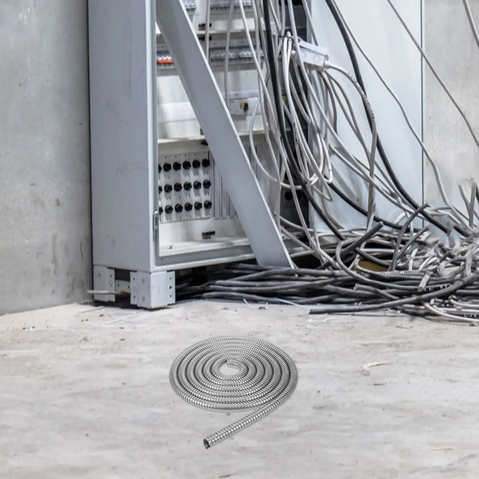 Stainless Steel Flexible Cable Conduit Wire Hider Decorative Strip Cord Concealer Cable Cover Wall Office Home Wire Management