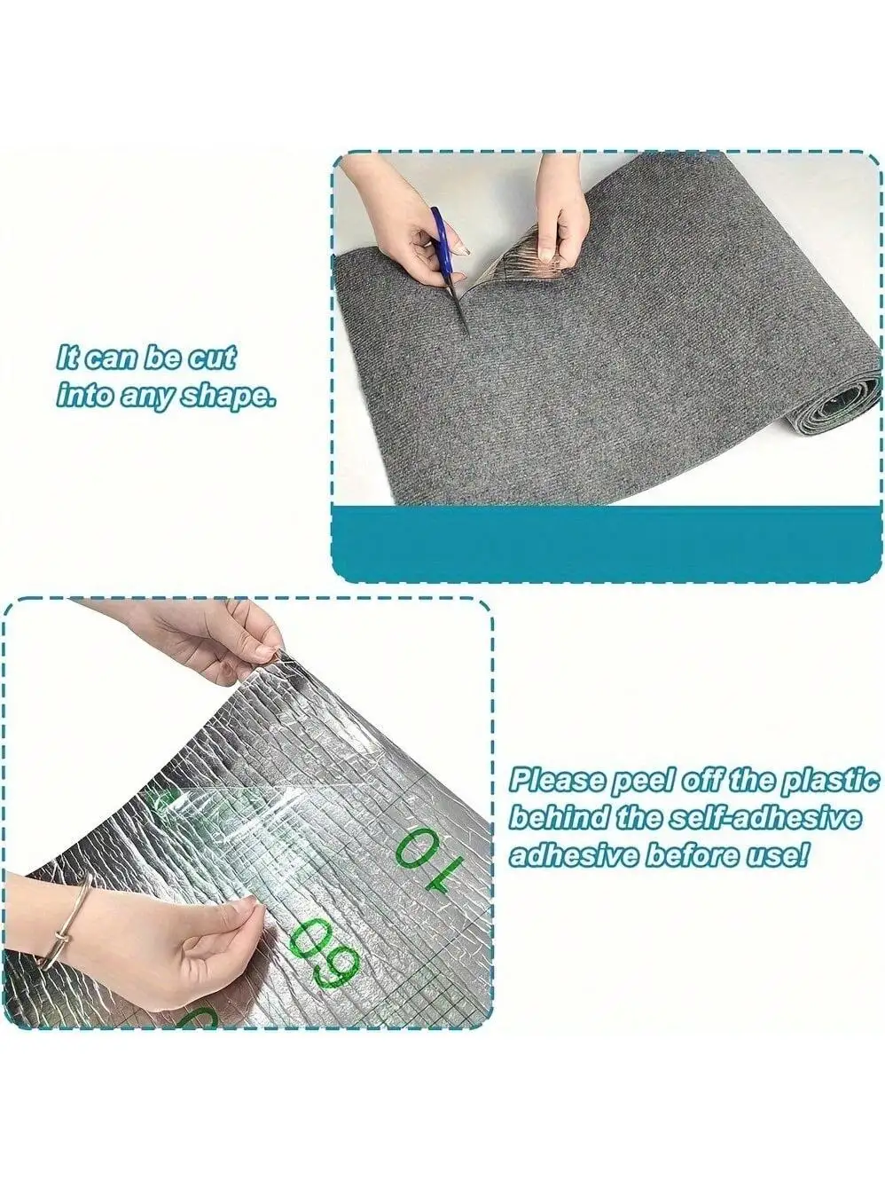 23.6 X 78.7 inch, cut and reusable stairs and corridor mats, self-adhesive carpet mats, cat carpet scraping sofa protector