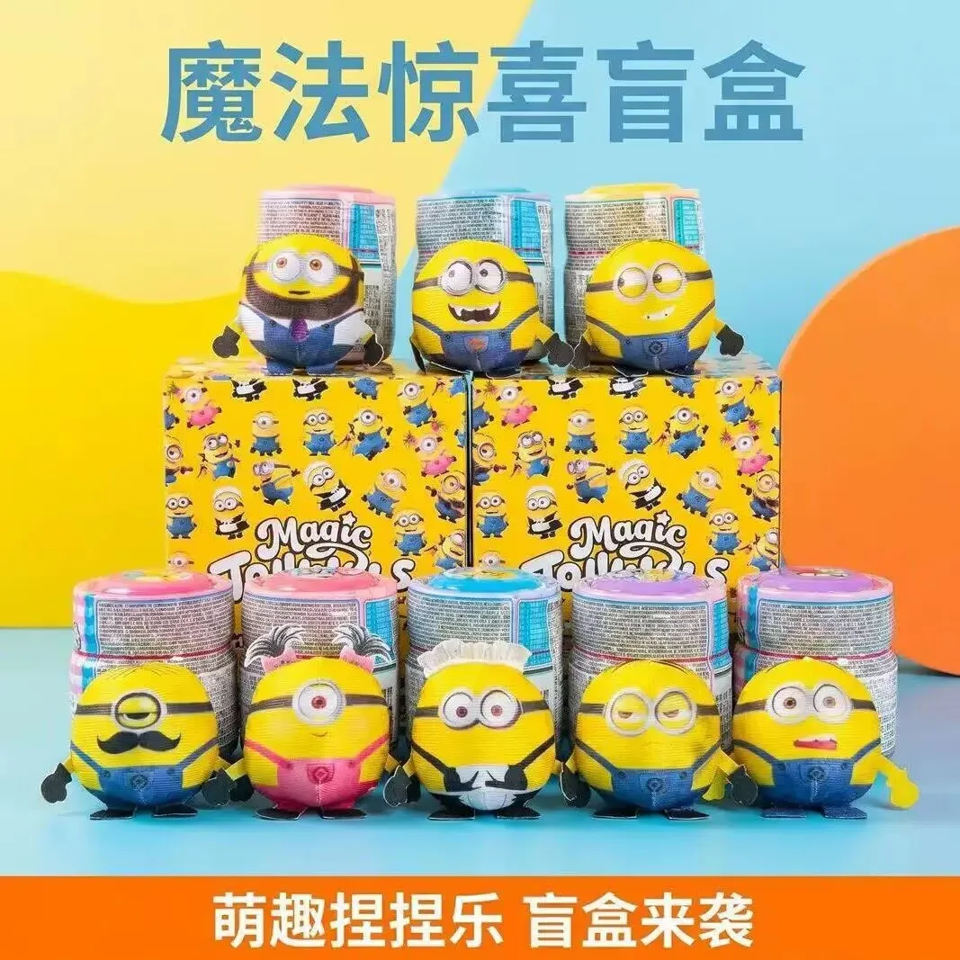 Spmt Minions Magic Shake Jar Surprise Blind Box Magic Pinch Music, Relieve Stress Fun Surprise Toy, Gift for People view 2