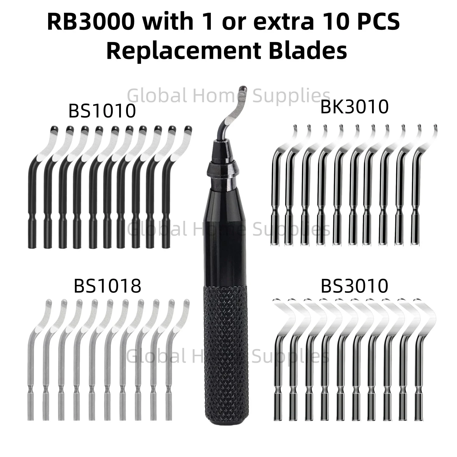 Инструмент для снятия заусенцев RB3000 с поворотными лезвиями из высокоскоростной стали 1 или 11 BS1010 BS1018 BK3010 BS3010 Удаление заусенцев с вращающейся головкой на 360 градусов