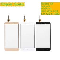 Dla Xiaomi Redmi 4A 4X ekran dotykowy Digitizer Panel czujnika przedniej szyby zewnętrznej dla Redmi 4X 4A wymiana szkła dotykowego