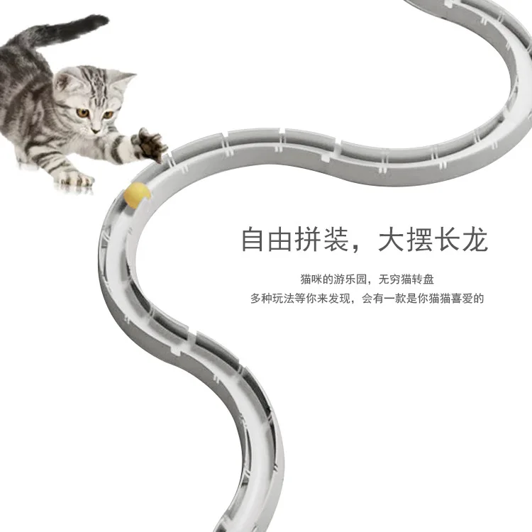 Juguete interactivo bola rodante rompecabezas estimulante para gatos - imagen 4