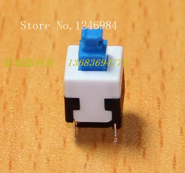 [SA]Electronic switch 8 * 8 touch of a button with lock button normally open and normally closed switch PB-22E08 Port Ruixin---2