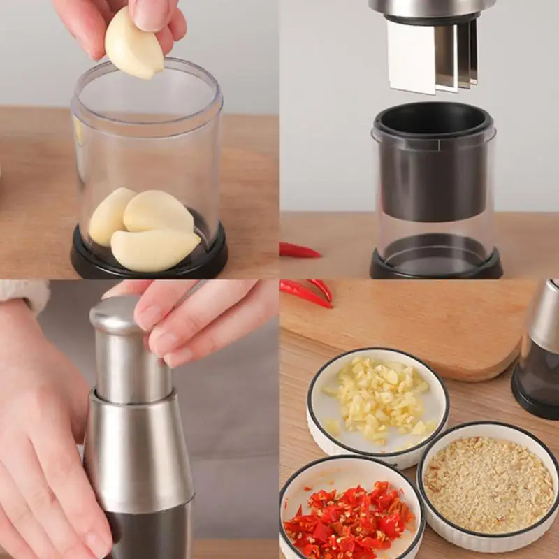 Manual Mini Vegetable Chopper Garlic Crusher Onion Grinder Hand Pressure Tomato Cutter Durable Kitchen Chopping Accessories