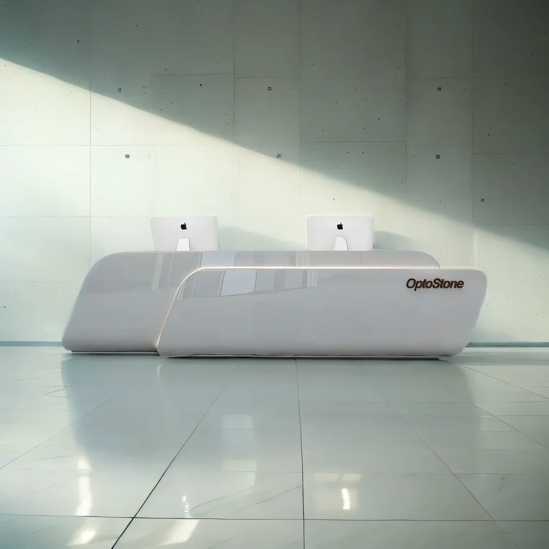 

Counter Reception Table Salon Desk Furniture Grocery Store Advanced Wave Glass Pulpito Cafe Gold Escritorio Shelf Bar Beauty Spa