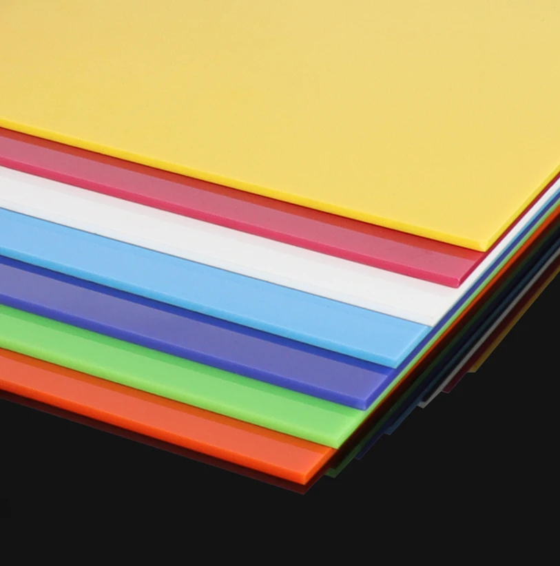 5mm Thick Colored Acrylic Sheet,  Organic Glass PMMA Dyed Plastic Sheet,Red/Yellow/Blue/Green/White/Brown/Orange