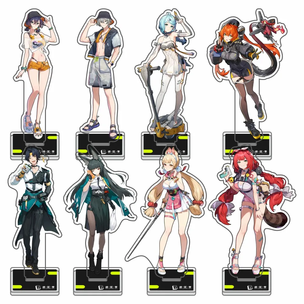 Nuevo juego popular Zenless Zone Zero Alice Yuzuha Yixuan Hugo Vlad Ju Fufu Ellen llaveros soporte acrílico modelo cosplay regalos de escritorio