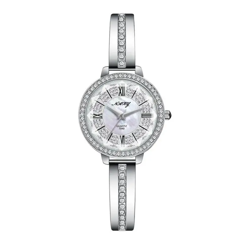 New Famous Luxury Brands Women Watch Fashion Rhinestone Women's Watches Stainless Steel Quartz Ladies Wristwatches Reloj Mujer