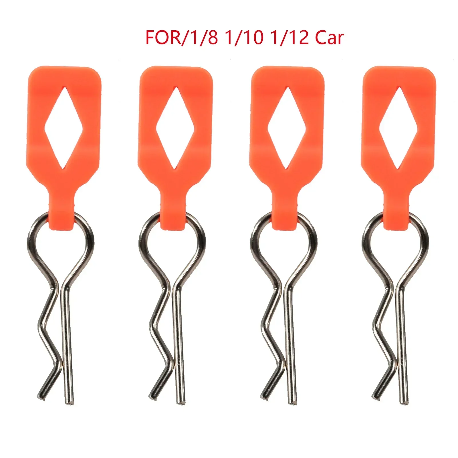 4pcs Body SHELL คลิป Pin พร้อมวงเล็บยึดอลูมิเนียมชุดสําหรับ 1/8 1/10 1/12 RC ของเล่นอะไหล่อุปกรณ์เสริม