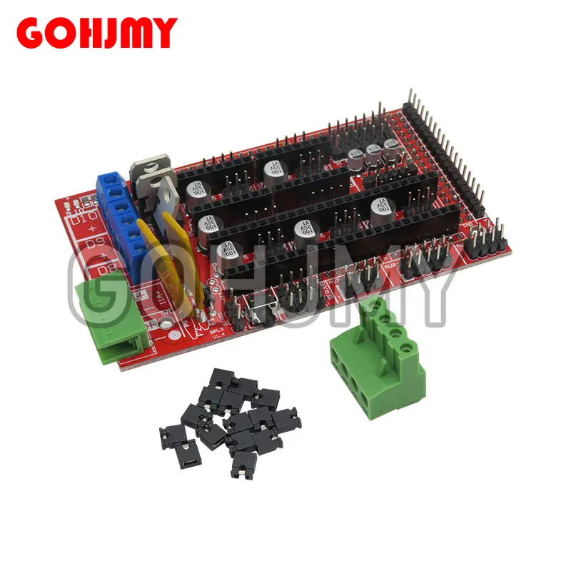 Mega 2560 R3 CH340+1pcs RAMPS 1.4 Controller+5pcs A4988/DRV8825 Stepper Driver Module+1pcs 12864 controller for 3D Printer kit