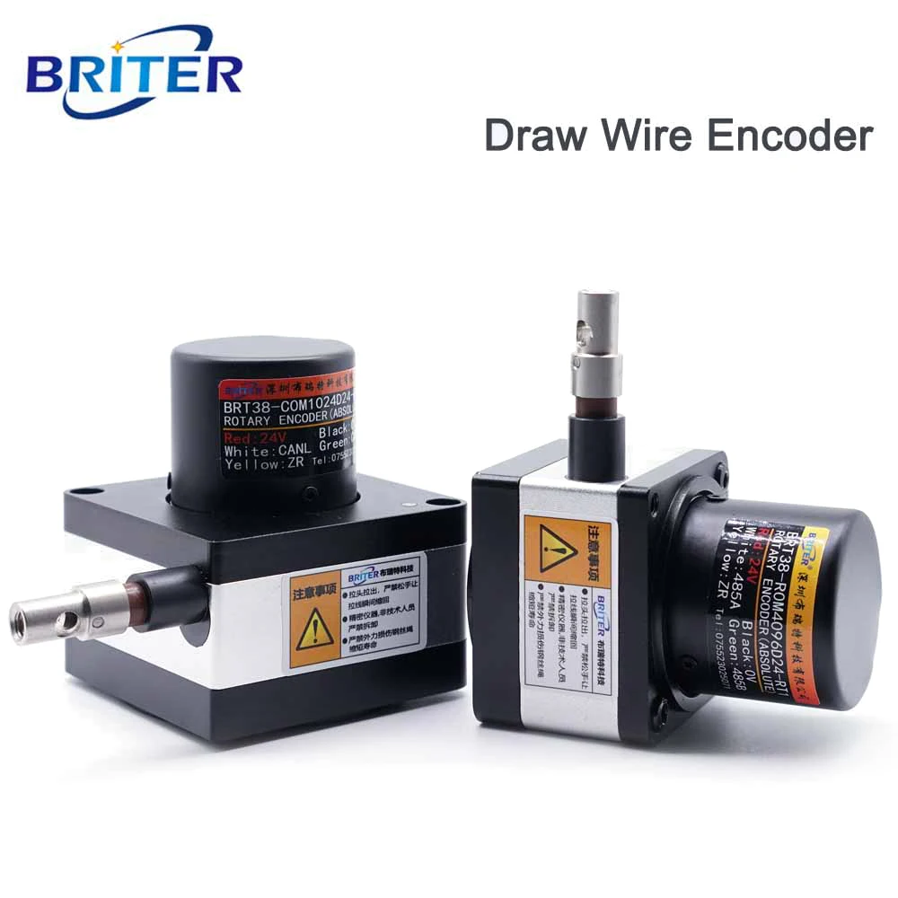 Briter Draw Wire Encoder Pull Rope Displacement Sensor IP54