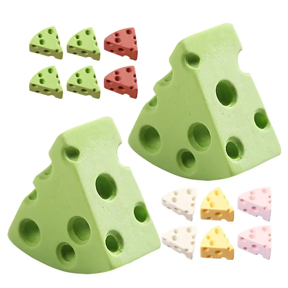25 Pcs Props Resin Models for Photography Cheese Prop Cheese Decors Cake Decoration Home Ornaments Education