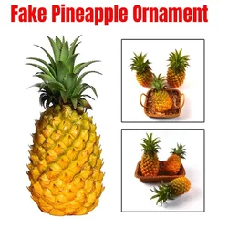 Features Artificial Pineapple Convenience Lifelike Appearance Perfect Realistic Design Beautiful Pineapple Decor