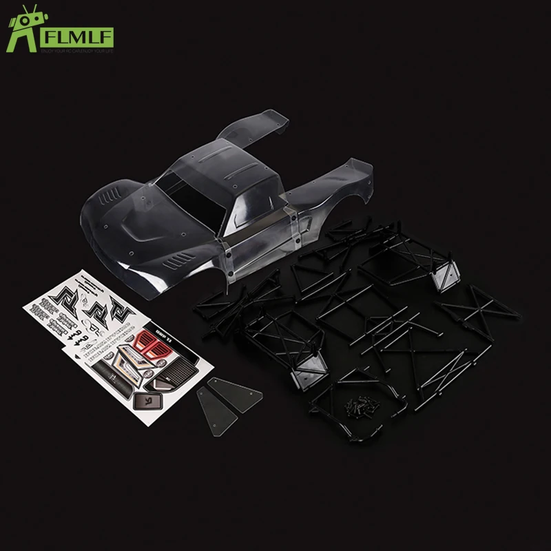 

Clear Body Shell with Roll Cage and Sticker Kit Fit for 1/5 Losi 5ive T ROFUN ROVAN LT KingmotorX2 Rc Car Toys Games Parts