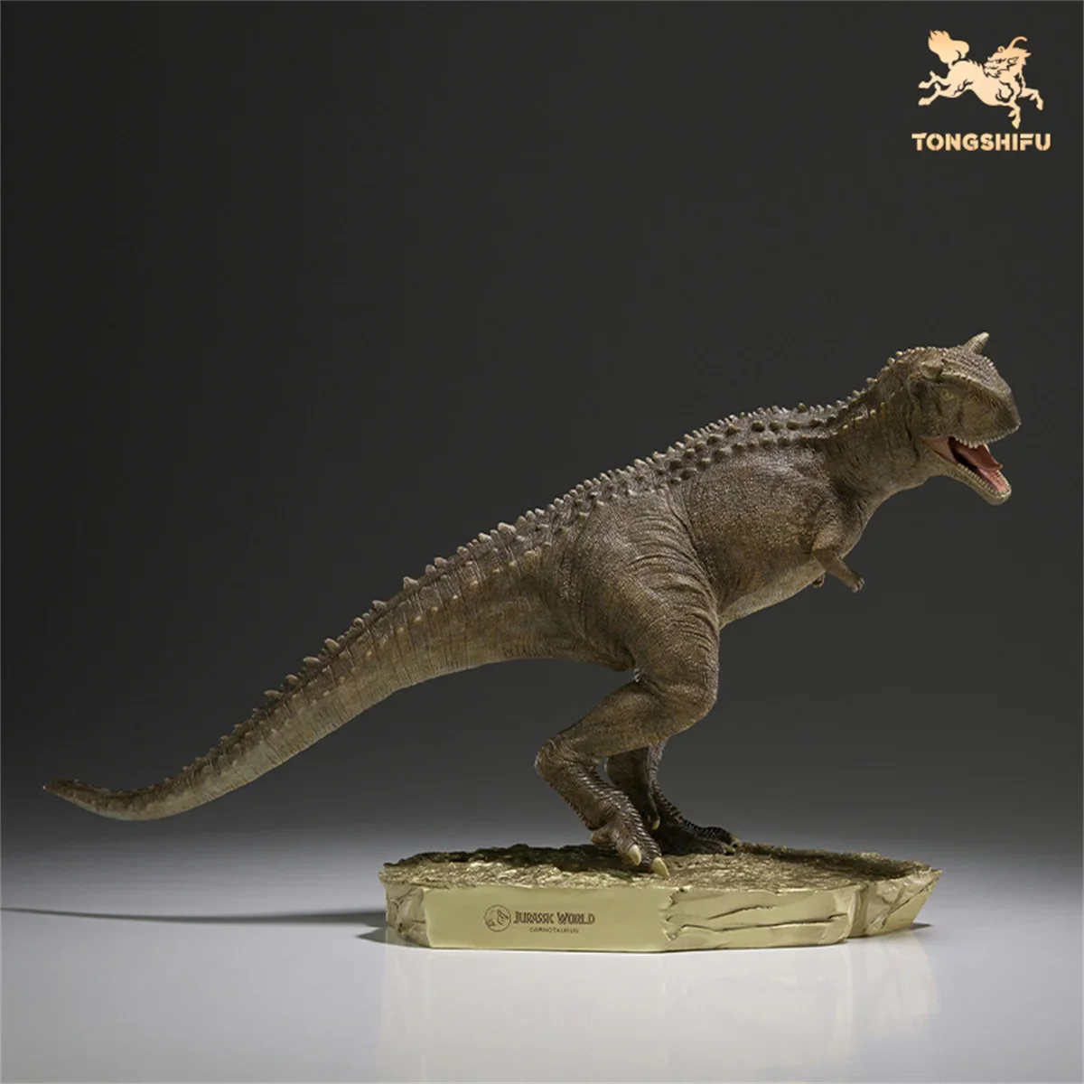 

TONGSHIFU 1/20 Carnotaurus Model Brass Dinosaur Statue Abelisauridae Decor Adult GK Gift Painted Scene Photography Props