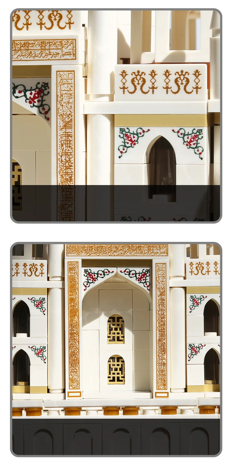 Weltberühmte historische Architektur Indien Taj Mahal in Agra Baustein-Sets Modell-Bausteine Spielzeug-Sammlung für Geschenke – Detail 10
